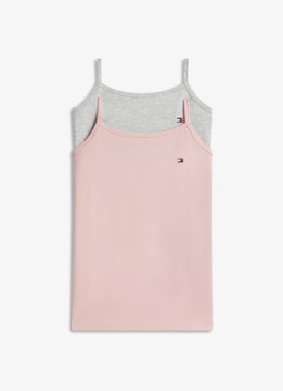 Tommy Hilfiger Meisjes Pyjama top in in 2-pack in de kleur Roze