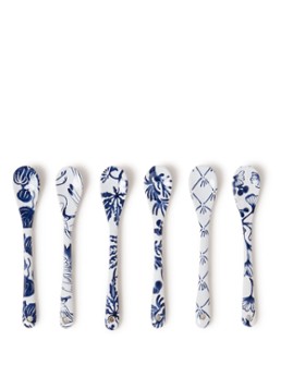 Tokyo Design Studio Flora Japonica theelepel set van 6 Wit - Deal