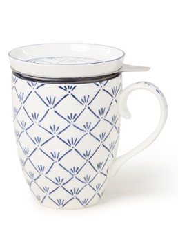 Tokyo Design Studio Flora Japonica Maple mok met theezeef 3-delig Wit - Deal