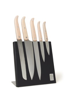 Laguiole Style de Vie Innovation Line magnetisch messenblok met messenset 5-delig Creme - Deal
