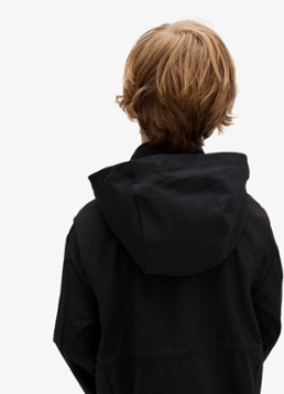 Calvin Klein Jongens Jack met klepzakken en capuchon in de kleur Zwart