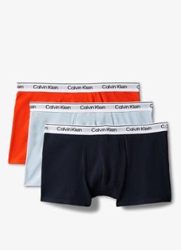 Calvin Klein Jongens Modern boxer met logoband in 3-pack in de kleur Oranje