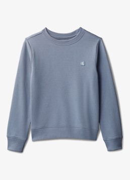 Calvin Klein Jongens Sweater met logo in de kleur Blauwgrijs
