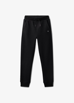 Calvin Klein Jongens Joggingbroek met logo in de kleur Zwart