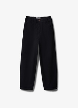 Calvin Klein Jongens Straight leg chino met logo in de kleur Pvh Black-Beh / Zwart