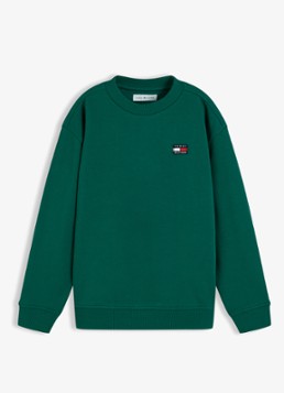Tommy Hilfiger Meisjes Sweater met logo in de kleur Groen
