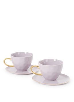 Urban Nature Culture Good Morning kop en schotel set van 2 Lila - Deal