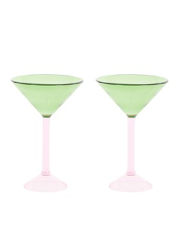 Urban Nature Culture Martini cocktailglas set van 2 Roze - Deal