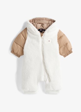 Tommy Hilfiger Meisjes Babypak met capuchon in de kleur Wit