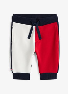 Tommy Hilfiger Jongens Tapered fit joggingbroek met logo in de kleur Donkerblauw