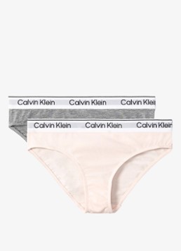 Calvin Klein Meisjes Modern hipster in 2-pack in de kleur Lichtroze