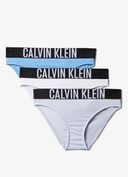 Calvin Klein Meisjes Intense power hipster in 3-pack in de kleur Wit