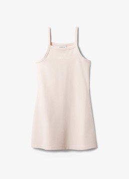 Calvin Klein Mini jurk met logo in de kleur Roze