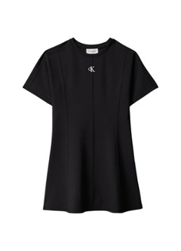 Calvin Klein Meisjes Jurk met logo in de kleur Pvh Black-Beh / Zwart
