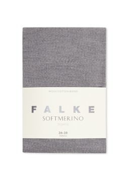 Falke Dames Soft Merino maillot in wolblend in de kleur Grijsmele, maat: 48-50