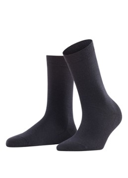 Falke Dames Sofmerino sokken in de kleur Donkerblauw, maat: 39-40