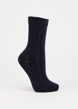 Falke Dames Softmerino Special Edition sokken in wolblend in de kleur Donkerblauw, maat: 39-42