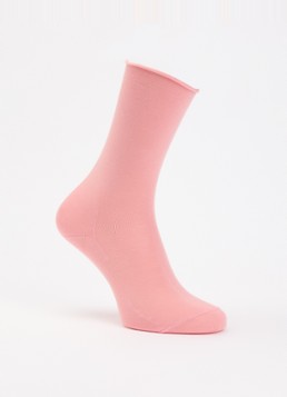 Falke Dames Active Breeze sokken met logo in de kleur Zalmroze, maat: 39-42