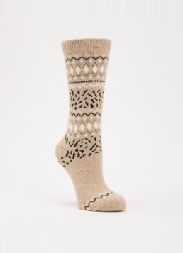 Falke Dames Cosy Wool sokken in kasjmierblend in de kleur Beige, maat: 39-42