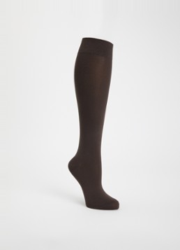 Falke Dames Cotton Touch sokken met logo in de kleur Donkerbruin, maat: 35-38