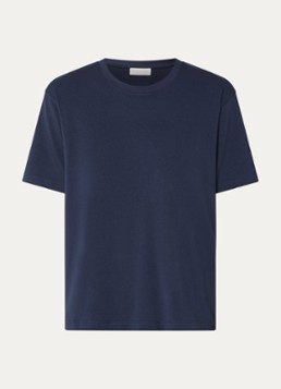 Falke Dames T-shirt met ronde hals in de kleur Blauw, maat: S