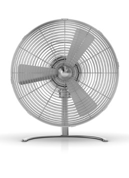 Stadler Form Charly Little tafelventilator, 39 cm hoog Zilver - Deal