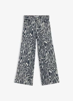 Tommy Hilfiger Meisjes Wide leg jeans met zebraprint in de kleur Multicolor