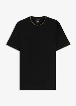 BOSS Heren T-shirt met ronde hals in de kleur Zwart