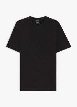 BOSS Heren T-shirt met logo in de kleur Zwart