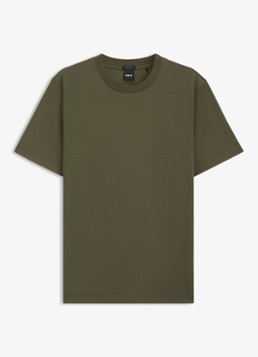 BOSS Heren T-shirt met logo in de kleur Legergroen