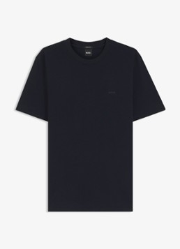 BOSS Heren T-shirt met logo in de kleur Blauw