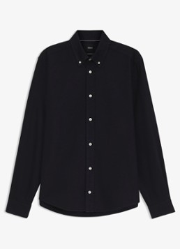 BOSS Heren Regular fit overhemd met stretch in de kleur Blauw
