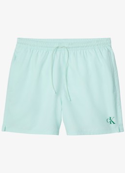 Calvin Klein Heren Zwemshorts met logo en trekkoord in de kleur Mint, maat: XL