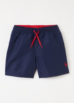 Ralph Lauren Jongens Zwemshorts met logoborduring in de kleur Donkerblauw, maat: 4