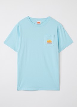 Sundek Jongens Herbert T-shirt met logo- en backprint in de kleur Gebroken wit, maat: 4