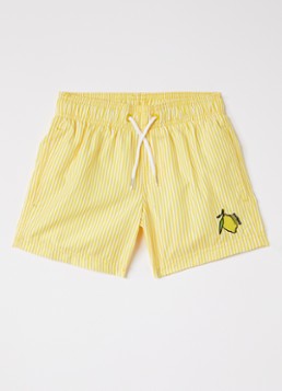 Sundek Jongens Zwemshorts met streepprint in de kleur Geel, maat: 8