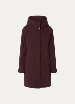 Elvine Dames Eline parka met ritszakken en waterafstotende coating in de kleur Bordeauxrood, maat: M