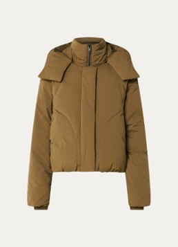 Elvine Dames Annebelle puffer jack met afneembare capuchon in de kleur Camel, maat: XL