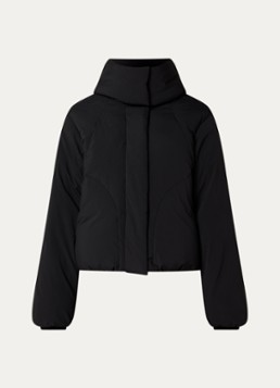 Elvine Dames Annebelle puffer jack met afneembare capuchon in de kleur Zwart, maat: XL