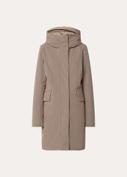 Elvine Dames Sophie gewatteerde parka met waterafstotende coating in de kleur Beige, maat: XL