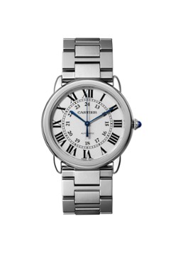 Cartier Heren Ronde Solo de Cartier 36 mm horloge van staal WSRN0012 in de kleur Zilver