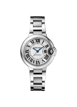 Cartier Dames Ballon Bleu de Cartier 33 mm horloge van staal W6920071 in de kleur Zilver