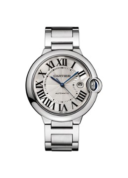 Cartier Heren Ballon Bleu de Cartier 42 mm horloge van staal W69012Z4 in de kleur Zilver