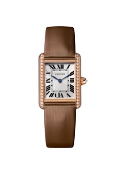 Cartier Dames Tank Louis Cartier small horloge van roségoud met diamanten CRWJTA0034 in de kleur Roségoud