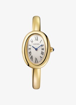 Cartier Dames Baignoire small horloge van 18 karaat geelgoud, maat 16 CRWGBA0025 in de kleur Geelgoud