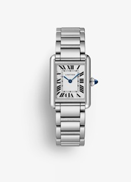 Cartier Dames Tank must SolarBeat™ horloge CRWSTA0121 in de kleur Zilver