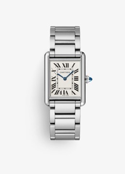 Cartier Dames Tank Must de Cartier horloge CRWSTA0106 in de kleur Zilver