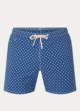 MC2 Saint Barth Heren Lighting zwemshorts met print in de kleur Blauw, maat: XL