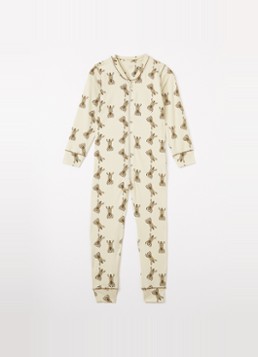 Claesens Meisjes Pyjama met print in de kleur Beige