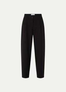 SAMSØE SAMSØE Dames Harper high waist wide fit pantalon met steekzakken in de kleur Zwart, maat: S